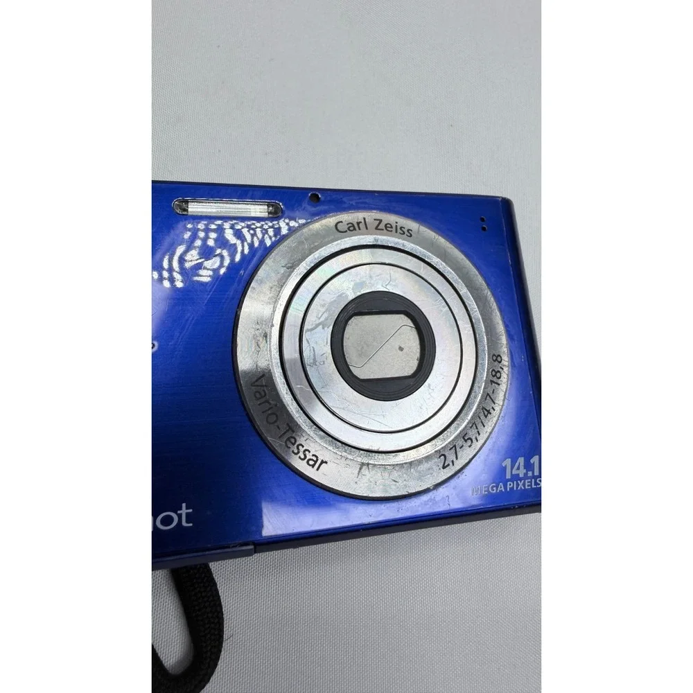 Sony Cyber-shot DSC-W330 14.1MP Blue Digital Camera Carl Zeiss Tested